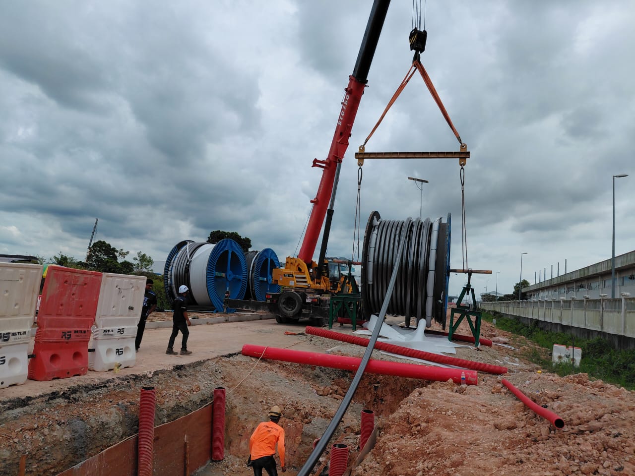 132kV cable laying