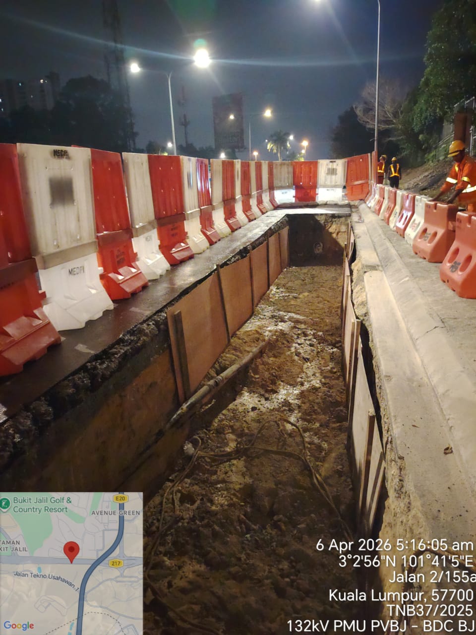 275kV entry pit excavation