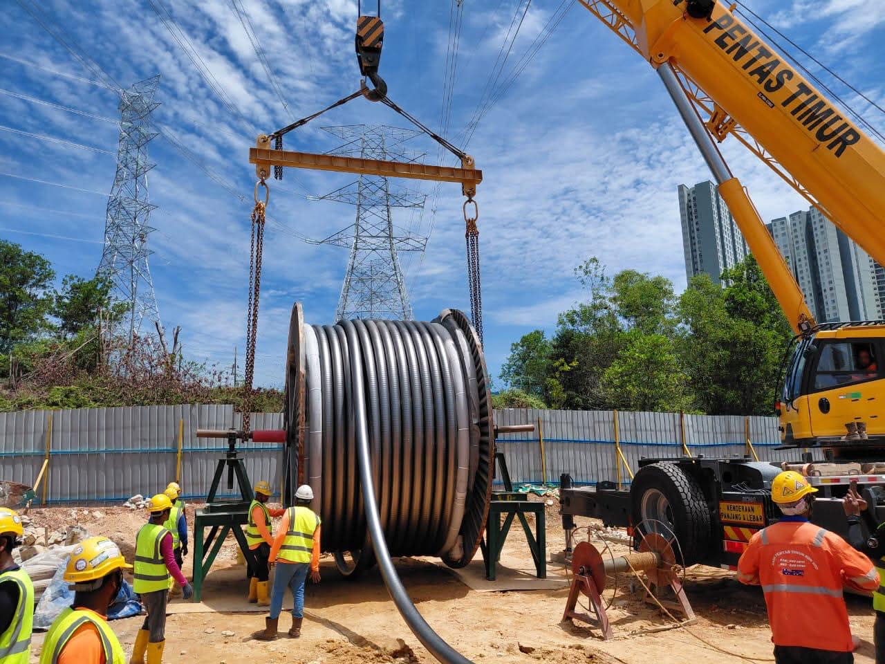 Cable in substation